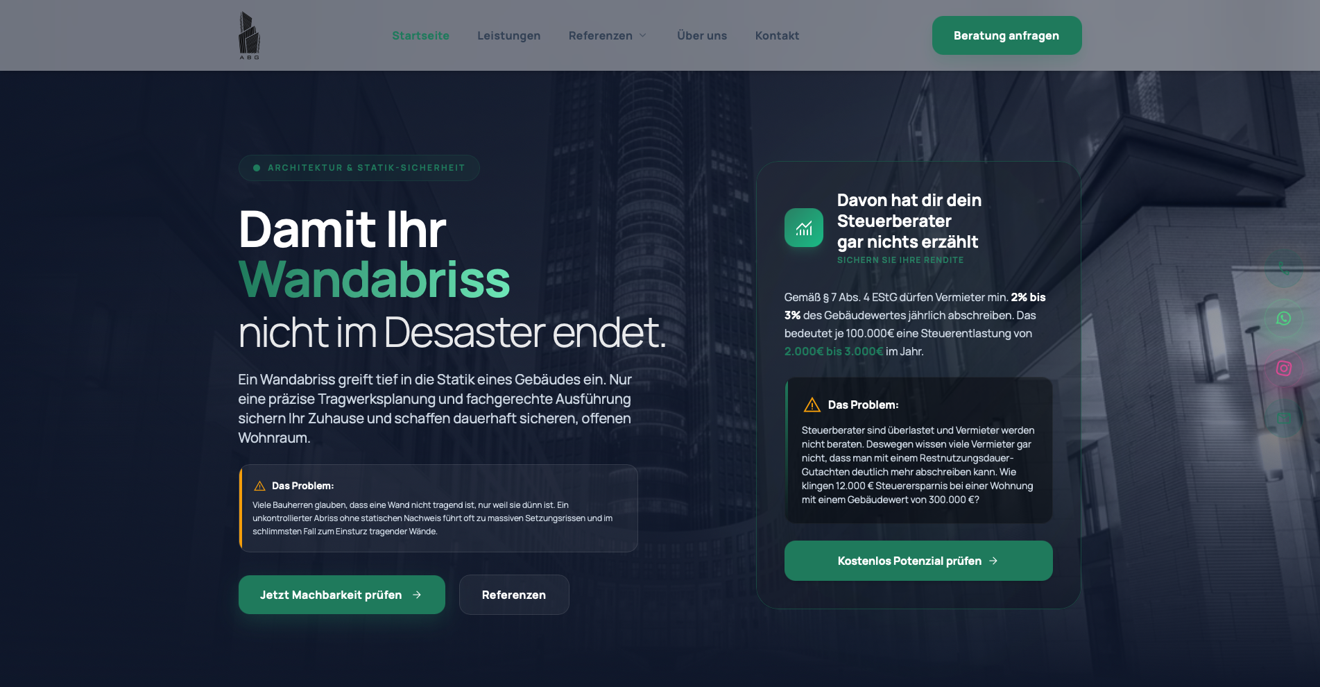 Webdesign und Webentwicklung für ABG durch VeratekSoft